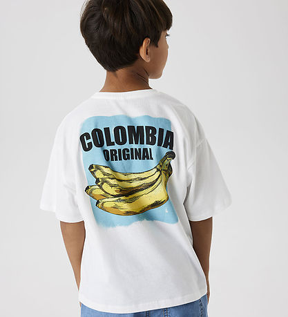 Name It T-shirt - NkmJacob - Bright White/Mjölkig Blue