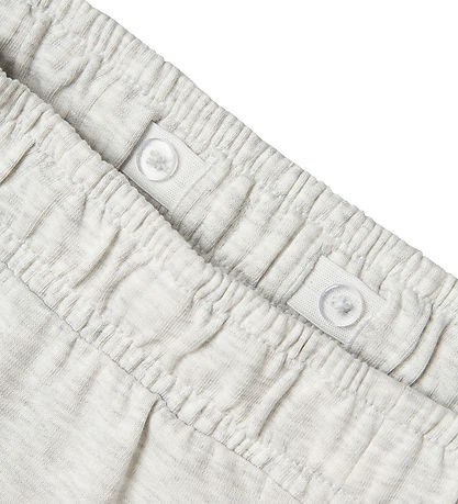 LMTD Shorts - NlmHosk - Light Grey Melange