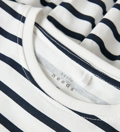 Name It Kleid - NkfVigga - Bright White/Stripe