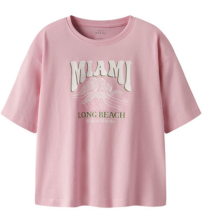 Name It T-skjorte - NkfVeen - Cameo Rose/Miami Name It T-skjorte - NkfVeen - Cameo Rose/Miami