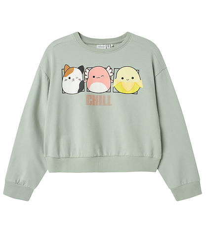Name It Sweatshirt - NkfMomira - Squishmallows - Aqua Gray Name It Sweatshirt - NkfMomira - Squishmallows - Aqua Gray