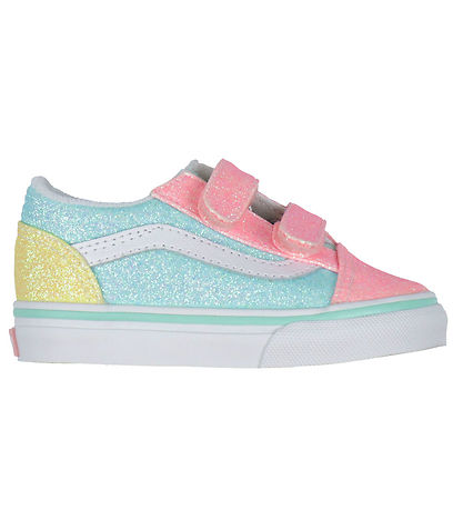Vans Shoes - Old Skool V - Pastel Multi - Glitter Vans Shoes - Old Skool V - Pastel Multi - Glitter