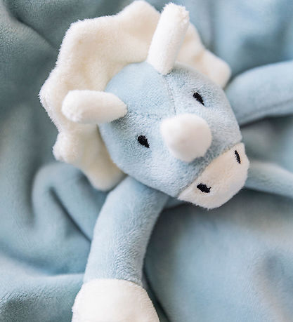 Teddykompaniet Snuttefilt - Dino - 35 x 35 cm - Blå