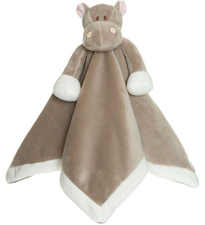Teddykompaniet Snuttefilt - Flodhäst - 35 x 35 cm - Gråbrun
