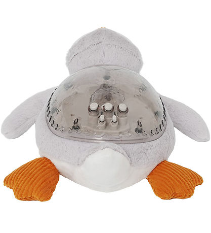 Cloud-B Night Lamp w. Sound - Tranquil Penquin - 30 cm - Grey