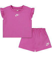 Ensemble de Shorts Nike - T-Shirt/Shorts - Ludique Rose Ensemble de Shorts Nike - T-Shirt/Shorts - Ludique Rose