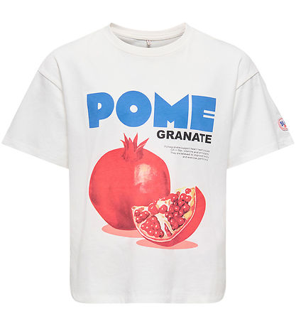 Kids Only T-Shirt - KogPhoebe Life - Cloud Danseres/Granaatappel