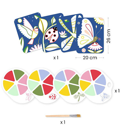 Djeco Colouring Set - Palette Painting - Creepy Crawlies