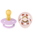 BIBS Colour Pacifiers - Size 2 - 2-Pack - Round - Violet Sky Mix BIBS Colour Pacifiers - Size 2 - 2-Pack - Round - Violet Sky Mix