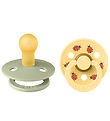 BIBS Colour Pacifiers - Size 1 - 2-Pack - Round - Sage Mix BIBS Colour Pacifiers - Size 1 - 2-Pack - Round - Sage Mix