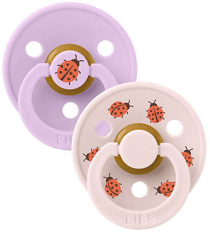 BIBS Colour Schnuller - Gr. 1 - 2er-Pack - Rund - Violett Sky Mi
