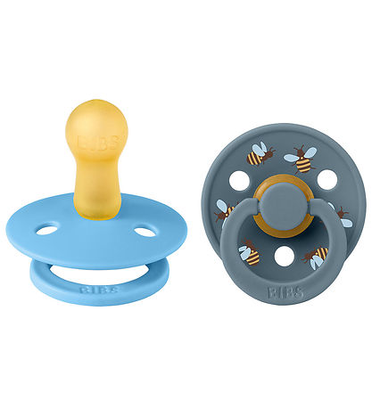 BIBS Colour Pacifiers - Size 2 - 2-Pack - Round - Breeze Mix BIBS Colour Pacifiers - Size 2 - 2-Pack - Round - Breeze Mix