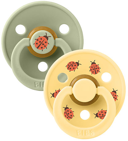 BIBS Colour Pacifiers - Size 2 - 2-Pack - Round - Sage Mix BIBS Colour Pacifiers - Size 2 - 2-Pack - Round - Sage Mix