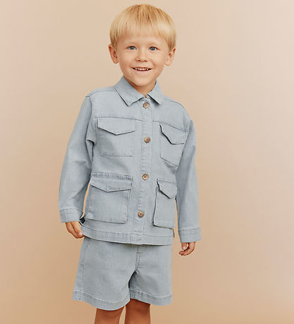 Sofie Schnoor Jacke - Hector - Blue Denim Stripe m. Blitz