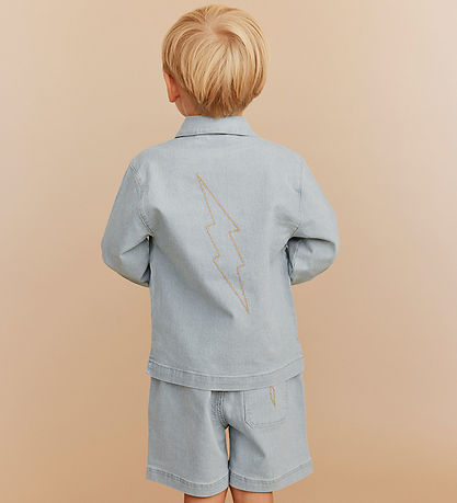 Sofie Schnoor Jacke - Hector - Blue Denim Stripe m. Blitz