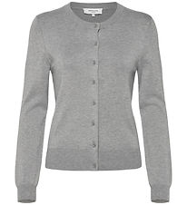 Rosemunde Cardigan - Knitted - Denise - Light Grey Melange Rosemunde Cardigan - Knitted - Denise - Light Grey Melange
