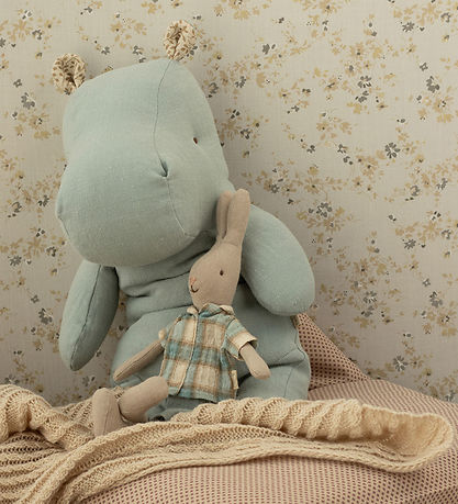 Maileg Kuscheltier - Safari Friends - Nilpferd - Medium+ - Blau/ Maileg Kuscheltier - Safari Friends - Nilpferd - Medium+ - Blau/