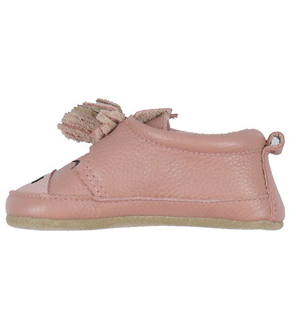 Melton Soft Sole Leather Shoes - Horse - Ash Rose