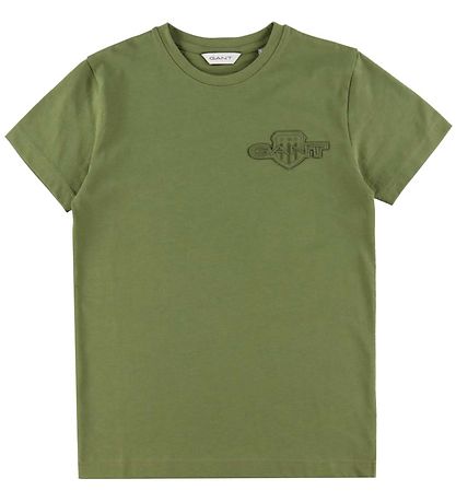 GANT T-shirt - Tonal - Washed Olive GANT T-shirt - Tonal - Washed Olive