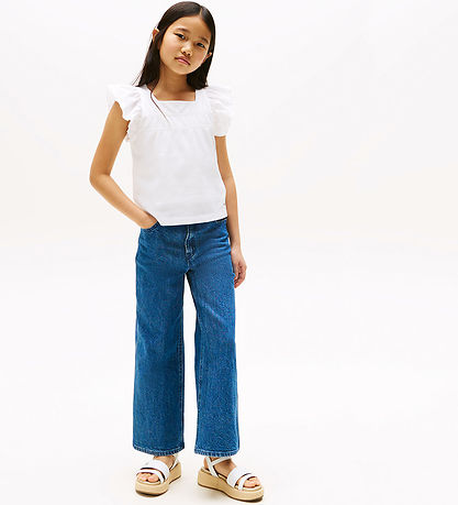 Top Tommy Hilfiger - Ruffle - Blanc Top Tommy Hilfiger - Ruffle - Blanc