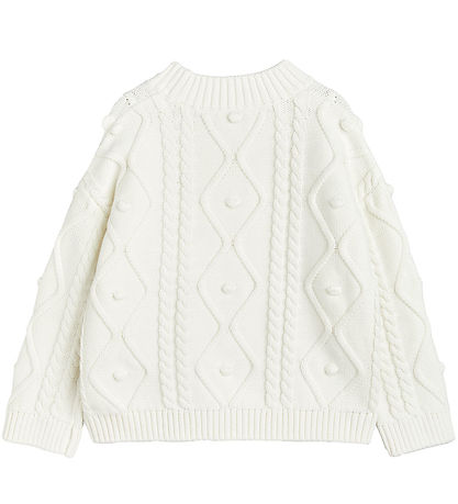 Mini Rodini Bluse - Strick - Offwhite m. Panda