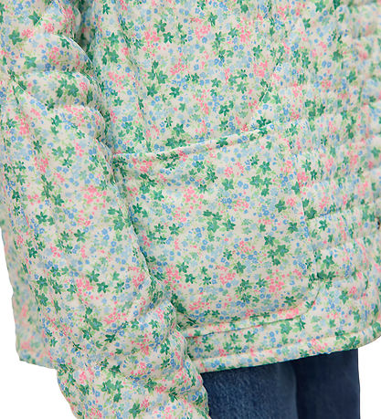 Vero Moda Girl Cardigan - VmIris - Quilted - Cloud Dancer/Ditsy Vero Moda Girl Cardigan - VmIris - Quilted - Cloud Dancer/Ditsy