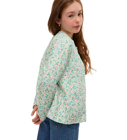Vero Moda Girl Cardigan - VmIris - Quilted - Cloud Dancer/Ditsy Vero Moda Girl Cardigan - VmIris - Quilted - Cloud Dancer/Ditsy