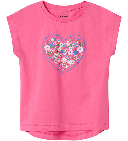 Name It T-paita - NmfVigea - Carmine Rose/Heart