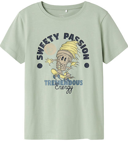 T-Shirt Name It - NkmJalka - Aqua Gris/Lemon Meringue T-Shirt Name It - NkmJalka - Aqua Gris/Lemon Meringue