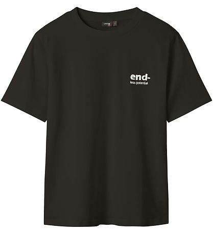 LMTD T-shirt - NlmBend - Pirate Black/Bight White