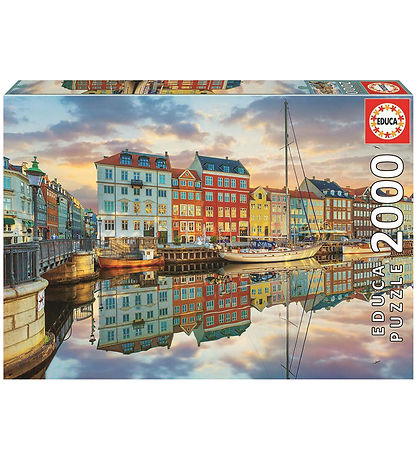 Educa Jigsaw Puzzle - 2000 Bricks - Sunset At Copenhagen