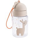 Done by Deer Water Bottle w. Straws - 280ml - Celebration Sand Done by Deer Water Bottle w. Straws - 280ml - Celebration Sand