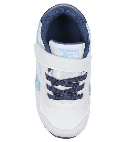 Reebok Shoes - Royal Jog 3.0 Elastic & Top Strap - White/Blue Reebok Shoes - Royal Jog 3.0 Elastic & Top Strap - White/Blue