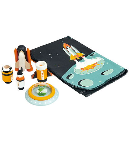 Tender Leaf Wooden Toy - Space Adventure w. Play Mat