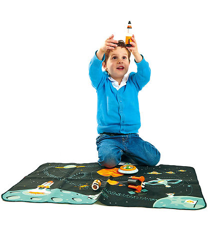 Tender Leaf Wooden Toy - Space Adventure w. Play Mat