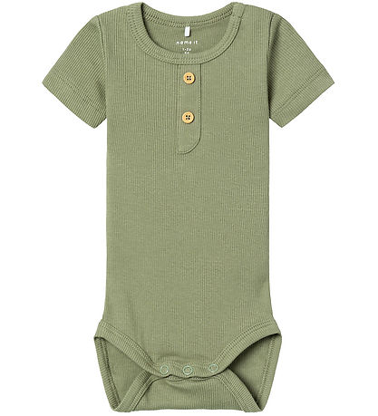 Name It Bodysuit s/s - Rib - NbmJular - Slate Gray