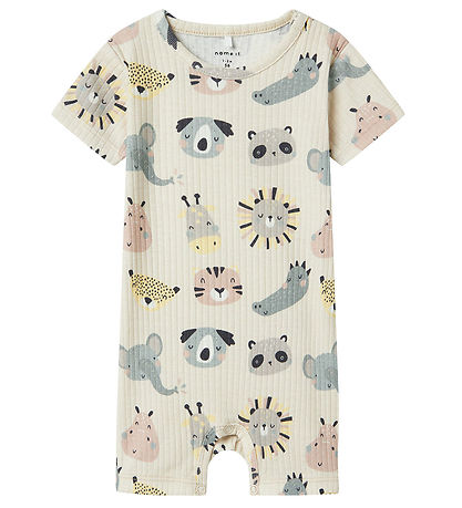 Name It Summer Romper - Rib - NbnOsummer - Peyote Melange