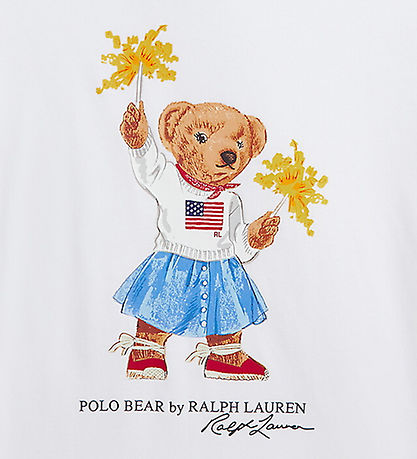 Polo Ralph Lauren T-shirt - White w. Soft Toy Polo Ralph Lauren T-shirt - White w. Soft Toy