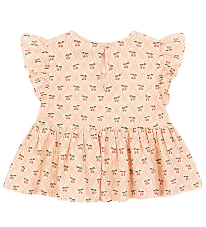 Konges Sløjd Top - Musselin - Coco - Cherry Pink Motiv Konges Sløjd Top - Musselin - Coco - Cherry Pink Motiv