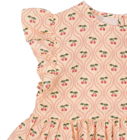 Konges Sløjd Top - Musselin - Coco - Cherry Pink Motiv Konges Sløjd Top - Musselin - Coco - Cherry Pink Motiv