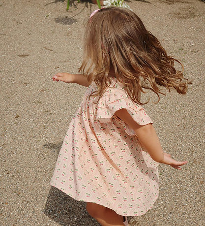 Konges Sløjd Dress - Muslin - Coco - Cherry Pink Motif