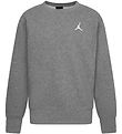 Sweat-shirt Jordan - Crew - Carbone Heather av. Logo