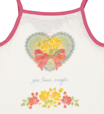 Konges Sløjd Tanktop - Era Strap - Off White/Yesbowmaybe Konges Sløjd Tanktop - Era Strap - Off White/Yesbowmaybe