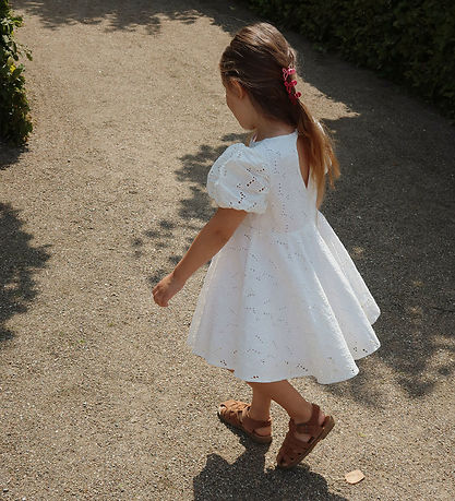 Konges Sløjd Dress - Glasie - Antique White w. Embroidery Anglai