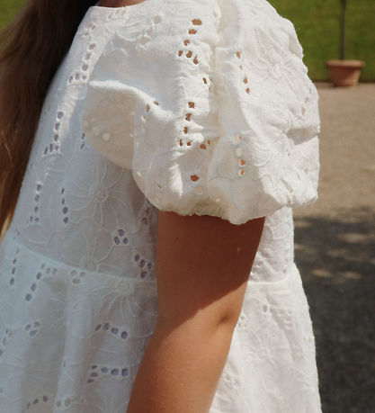 Konges Sløjd Dress - Glasie - Antique White w. Embroidery Anglai