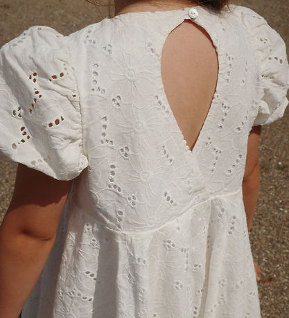 Konges Sløjd Dress - Glasie - Antique White w. Embroidery Anglai