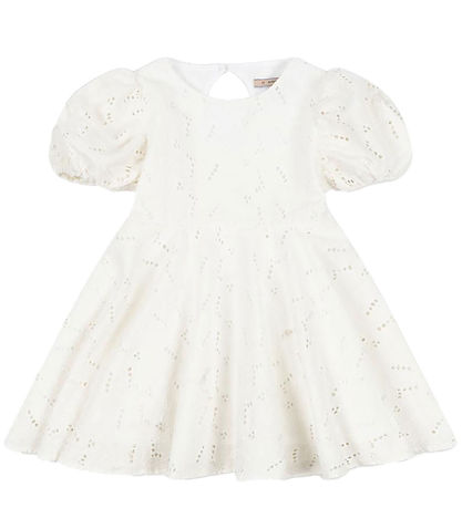 Konges Sløjd Dress - Glasie - Antique White w. Embroidery Anglai
