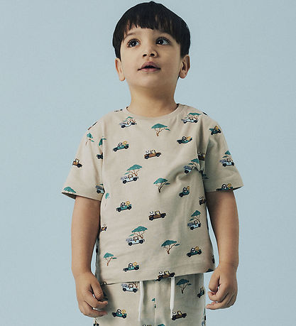 T-Shirt Name It - NmmJivan - Fossile d'Islande - av. Imprimé T-Shirt Name It - NmmJivan - Fossile d'Islande - av. Imprimé