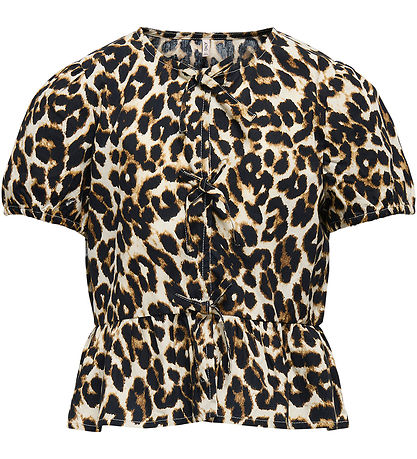Kids Only Shirt s/s - Noos - KogClara - Black/With Clara Leo