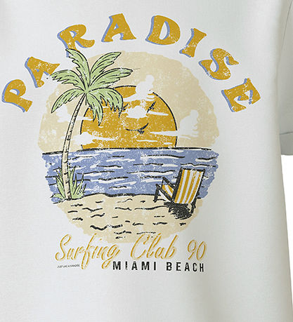 Name It T-shirt - NkmVux - Bright White/Paradise Club Name It T-shirt - NkmVux - Bright White/Paradise Club